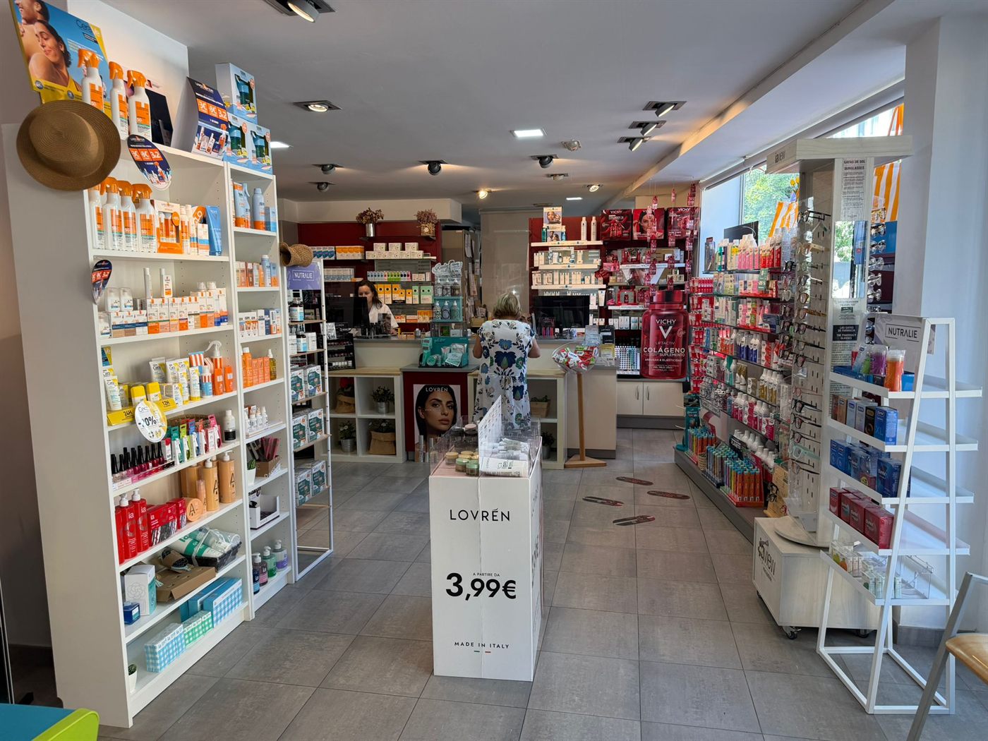 Secció de dermofarmàcia i cosmètica de La Teva Farmàcia